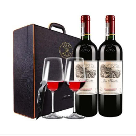 红酒礼盒智利原瓶进口 DBR拉菲Lafite巴斯克干红葡萄酒系列花园珍藏750ml*2瓶