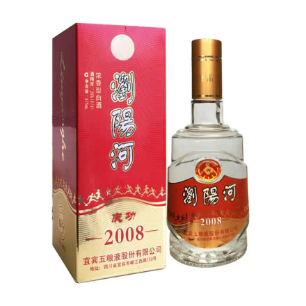 39º宜宾五粮液股份出品 浏阳河 庆功2008酒 浓香型老酒  475ml(2006年)