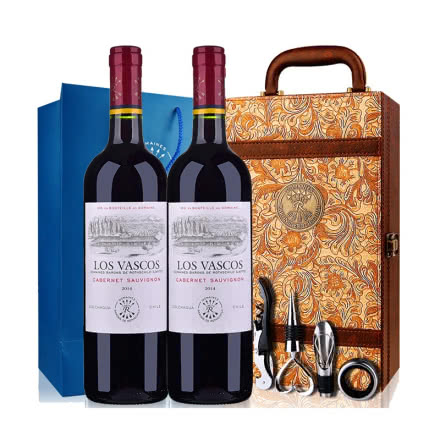 红酒拉菲家族巴斯克卡本妮苏维翁双支装礼盒红葡萄酒750ml（2瓶装）(又名：华诗歌)