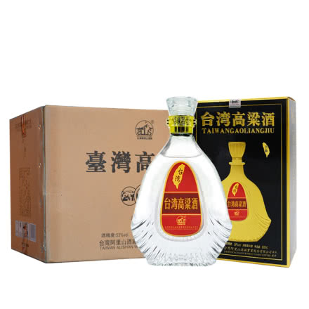 58°台湾高粱酒窖藏礼盒 传统台湾风味 清香型白酒600ml（整箱装）