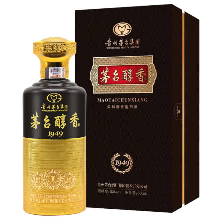 53°贵州茅台酒厂集团技术开发公司 茅台醇香1949柔和酱香型白酒500ml
