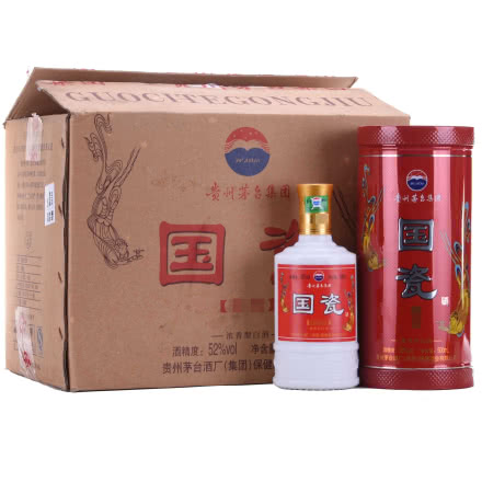 52°贵州茅台国瓷（铁盒红字）500ml（2008年）1箱6瓶