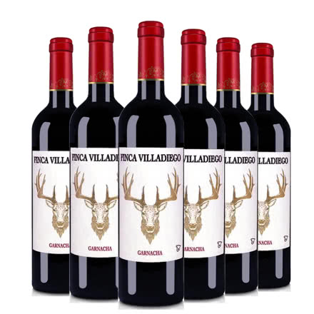 西班牙原瓶进口金鹿干红葡萄酒红色盖帽750ml*6瓶装