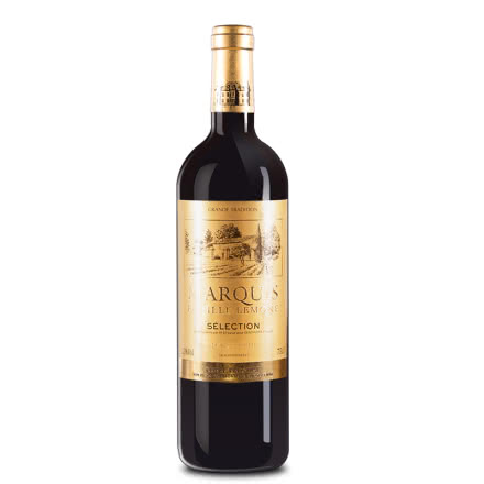 法国红酒（原瓶进口）梦图侯爵干红葡萄酒750ml*1瓶