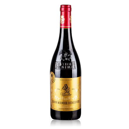 法国红酒（原瓶进口AOP级）爱龙庄园珍藏干红葡萄酒750ml*1瓶