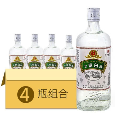 42°永丰牌北京白酒二锅头浓香型 500ml（4瓶装）