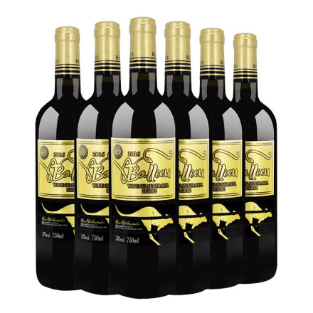 澳大利亚原瓶原装进口红酒 尊尚西拉干红葡萄酒 750ml*6瓶整箱