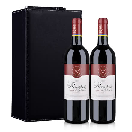 法国拉菲珍藏梅多克法定产区红葡萄酒750ml*2（礼盒装）