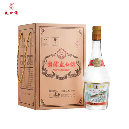 55度凤香型国优太白整箱白酒（750ml×4瓶）
