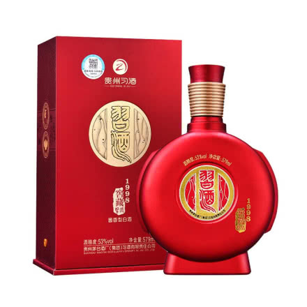 53度贵州习酒 窖藏1998（红） 酱香型白酒 579m单瓶装