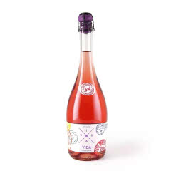 西班牙原瓶进口维娜莫斯卡托粉红桃红甜起泡红酒 气泡香槟葡萄酒750ml*1 （单瓶）