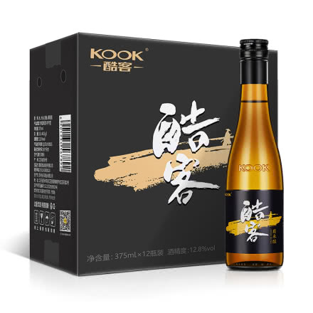 酷客KOOK葡米酿12.8度微醺混酿半干型黄酒葡萄375ml*12瓶 整箱装