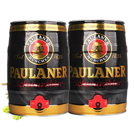 德国进口啤酒柏龙保拉纳黑啤酒5L桶装（2桶装）
