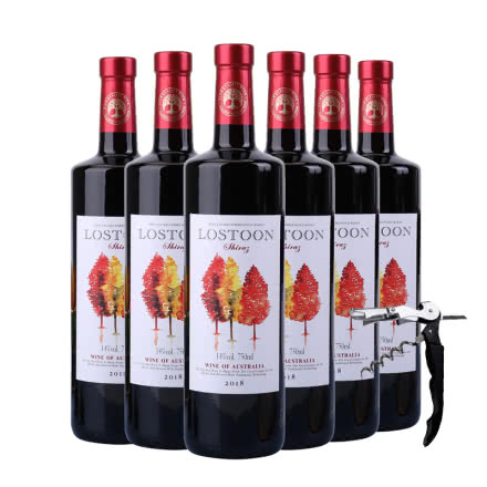 澳洲进口红酒利树西拉干红葡萄酒整箱750ml（6瓶装）