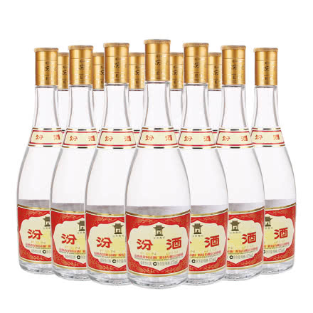 【老酒】53°汾酒475ml（2017年）清香型白酒（12瓶装）