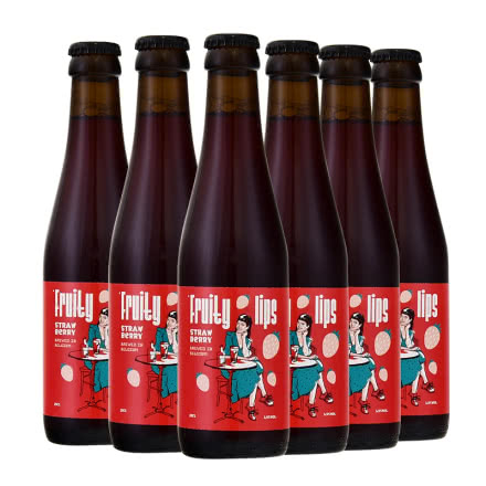 茱莉果啤 草莓口味啤酒250ml*6瓶 比利时进口精酿瓶装啤酒