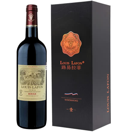 红酒路易拉菲公爵领地干红葡萄酒750ml单支礼盒装（1瓶装）