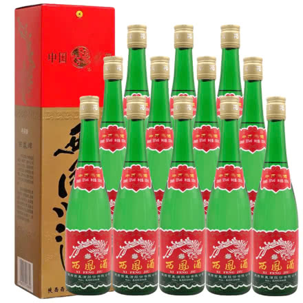 老酒 55°西凤酒 凤香型 盒装500ml（12瓶装）2016年