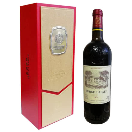 伯克拉斐雅致米黄盒法国原酒进口干红葡萄酒（单瓶装750ml*1瓶）