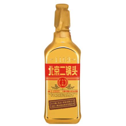 永丰牌北京二锅头清香型纯粮酒（出口型小方瓶）大金方50度 大金狗 1500ml*1瓶