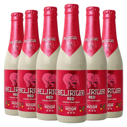 比利时进口粉象水果味精酿啤酒330ml（6瓶）