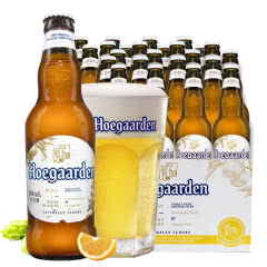 比利时风味啤酒Hoegaarden福佳小麦白啤酒330ml(24瓶装）