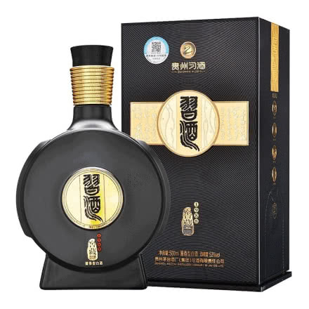 53度贵州习酒窖藏1988（新版）酱香型高度白酒黑盒500ml 单瓶