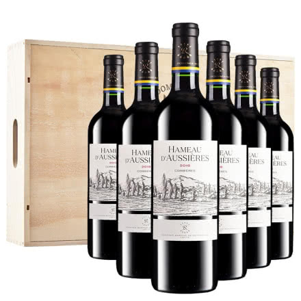 拉菲 法国原瓶进口红酒 罗斯柴尔德 奥西耶海慕干红葡萄酒 海慕木箱装750ml*6