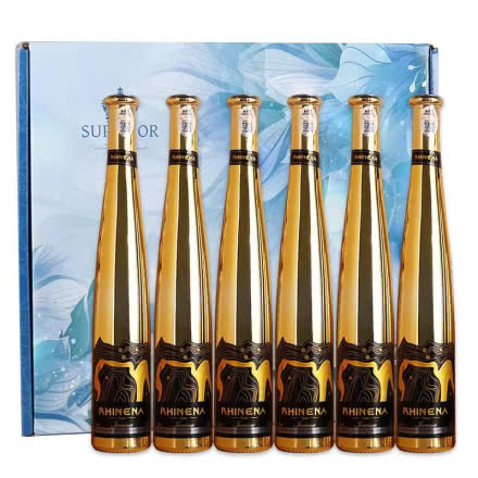 【礼品礼盒装】正品冰白 女士甜型葡萄酒冰白葡萄酒鎏金瓶整箱375ml*6支