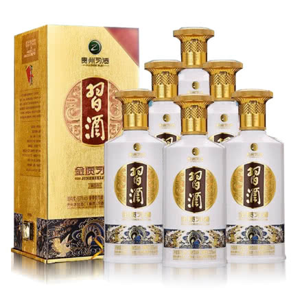 53°贵州茅台集团金质习酒（第四代）酱香型白酒 500ml*6瓶 整箱