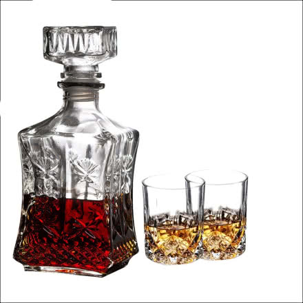 [赠品]威士忌酒瓶玻璃家用酒壶洋酒红酒酒瓶醒酒器