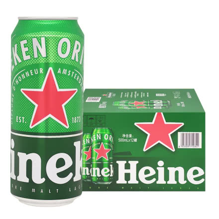 Heineken/喜力啤酒11.4度500ml*12罐