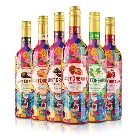 法国茉莉花水果童话6种风味配制酒750ml（6瓶）