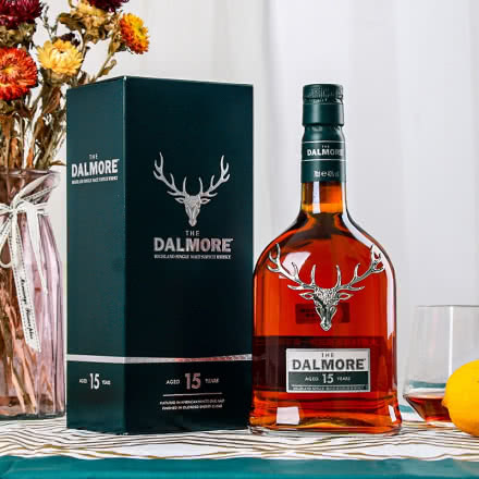 大摩（The Dalmore) 苏格兰单一麦芽威士忌 大摩15年 700ml