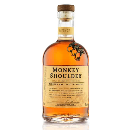 三只猴子700ml 调和纯麦威士忌 调配麦芽威士忌 苏格兰威士忌 原装进口洋酒 裸瓶