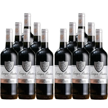 【买一箱送一箱】朗格巴顿银牌法国进口红酒14度干红葡萄酒750ml*6瓶一共得12支