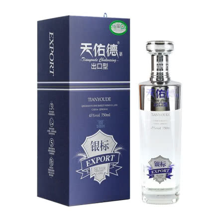 天佑德青稞酒45度出口型银标清香型白酒750ml