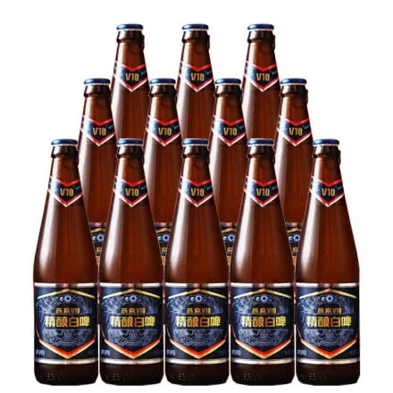 燕京啤酒 10度精酿白啤V10 426ml（12瓶装）