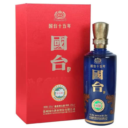 贵州国台十五年 53°酱香型白酒500ml 1瓶装